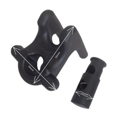 The Adjustable Fender Mate™ - Quick Release Boat Fender Hangers (Black)