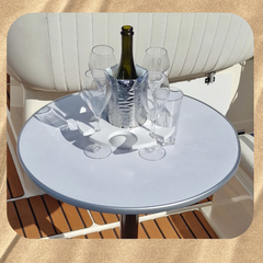 The Boat Bar™ - Holds up to 8 drinks and a bottle and fits to your table