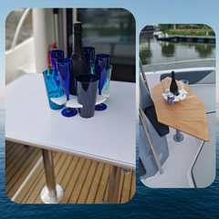 The Boat Bar Bundle™ - Holds up to 8 drinks and a bottle, fits to your table leg