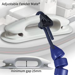Il Supporto Parafango Regolabile Fender Mate® - Ganci per Parafanghi da Barca a Rilascio Rapido (Nero)